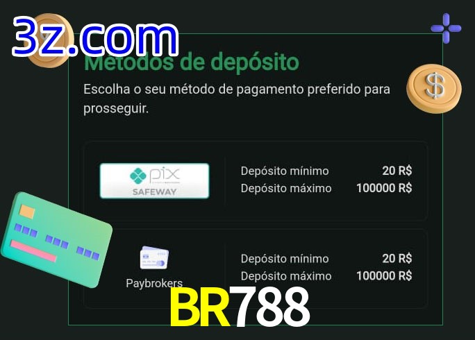 O cassino BR788 oferece uma grande variedade de métodos de pagamento